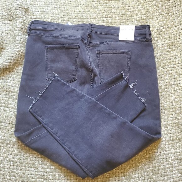 NINE WEST JEANS women's washed black high rise jeans size 18 - Picture 7 of 15